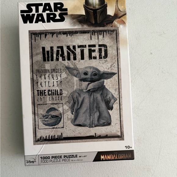 Disney Other - Disney Mandalorian The Child Wanted Poster Puzzle - 1000 Pieces
